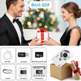 INSMART 4K Digital Camera, 96MP FHD 1080P Point and Shoot Cameras with 64GB TF Card, 2.4" Screen 16X Zoom, 4 Filter Modes, Portable Compact Vlogging Camera for Kids, Teens, Adults, Beginners, Selfies