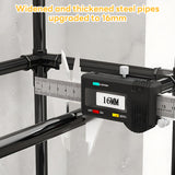 INSMART 3-Tier Over The Toilet Storage Rack for Home Use,Freestanding Bathroom Organizer Shelf with 0.63 In Thickened metal Steel Pipe,Space-Saving for Bathroom & Laundry,Holds 2X Weight Black