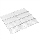 INSMART Spice Drawer Organizer for Kitchen,4-Tier Expandable Drawer Spice Rack Organizer(11-22in Adjustable,Slope Design) for Drawer/Countertop,Clear