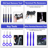 Pecham 330Pcs Trim Removal Tool, Auto Removal Set for Car Panel Dashboard Radio Puller Tool Plastic Pry Tools Clip Pliers/Fastener Pry Tool with Storage Bag - Blue
