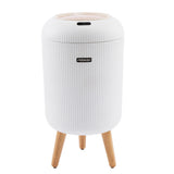 INSMART 3.2 Gallon Motion Sensor Trash Can, Automatic Odor-Proof Bathroom & Kitchen Wastebasket with Waterproof Lid,Silent Close,White Garbage Bin for Home Office