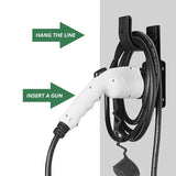 Pecham EV Holder EV Charging Cable Holder EV Wall Connector Wall Mounted EV J Hook Electric Vehicle Charging Cable Holder Universal for US Plus