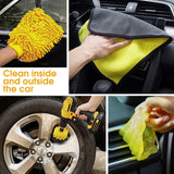 Pecham 20PCS Car Detailing Kit, Car Detailing Brush Set, Auto Detailing Drill Brush Set, Car Detailing Brushes, Car Wash Kit, Car Accessories, Car Cleaning Tools Kit for Interior, Exterior, Wheels