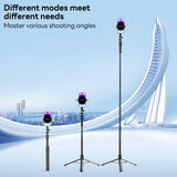 INSMART Selfie Stick, 85" Phone Tripod with Wireless Remote & Fill Light, Extendable Portable Phone Stand, Smartphone & GoPro Mount