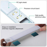 INSMART 4-Pack Cabinet Lights for Kitchen Wardrobe with 40 LED,Rechargeable - USB Motion Sensor Closet Lighting,Three-Speed Dimming,No Wiring,Low power Consumption Dimmable Magnetic Strip(7.9in)