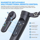 INSMART Gimbal Stabilizer for Smartphone, 3-Axis Phone Gimbal with AI Vision Sensor, Built-in Tripod & Magnetic Detachable Remote, Phone Stabilizer for Video Recording