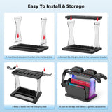 Pecham Charging Storage Dock for Switch 2 JoyCon, Switch 2 Accessories Organizer with 16 Game Disc Slot, 9 Game Cards Slot, Pro Controller Holder
