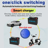 Pecham 12V/10Amp Car Battery Charger, Automatic Battery Maintainer, Smart Car Trickle Charger with Temperature Compensation for Car Truck Motorcycle Lawn Mower Boat Marine Lead Acid Batteries