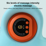 IBTORO Neck Massager with EMS Pulse, 6-Level Intensity & Magnetic Heat Massage – Portable Cervical Relief for Muscle Stiffness and Fatigue
