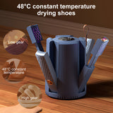INSMART Portable Shoes Boots Dryer,Shoe Dryer with Timer & Odor Elimination,3-Speed Fast Drying Blower,360°Heating for Travel & Home,Blue