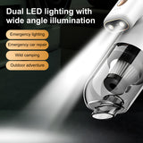 Pecham Handheld Vacuum Cleaner, 4-in-1 Air Duster and Vacuum Cleaner 10000Pa with Dual LED Light, Cordless Car Vacuum with Multi-Nozzles for Car, Office, Home