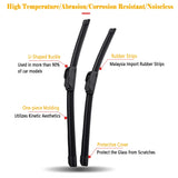 Pecham 19 Inch Car Windshield Wiper Blade, Automotive Replacement Windshield Wiper Blades, Silicone Car Windshield Wipers Universal for SUV Truck Van - Black