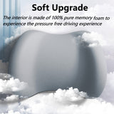 Pecham Car Pillow Headrest Neck Pillow Memory Foam Car Headrest Backrest Cushion Backrest Pillow Office Car Interior Acces-Pink