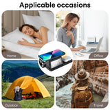 INSMART Alarm Clock with Wireless Charger,6 in 1 Wireless Charging Station, Magnetic Charger with Night Light Bedside Clock for iPhone,Apple Watch,Airpods