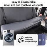 Pecham Waterproof Rear Bench Seat Cover, Heavy Duty Back Seat Covers for Cars Trucks SUV, Full Size Seat Cover for Kids, Pets & Vehicle Protection - Gray
