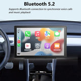 Pecham Wireless CarPlay Screen, 9" FHD Touchscreen Car Audio Receiver, Portable Car Stereo Apple CarPlay Dash Mount & Android Auto with Bluetooth Handsfree, Siri/Fm for Car, Trucks, SUV