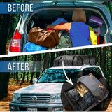 Pecham Car Rooftop Cargo Carrier Bag, 15 Cubic Feet 100% Waterproof Heavy Duty 420D Car Roof Bag for All