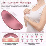 INSMART Lactation Massager, Breast Massager for Breastfeeding, 10 Vibration Modes & Rapid Heating, Deep Vibration Massage Improves Milk Flow for Breast Pump