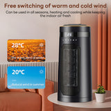 INSMART Space Heaters for Home,Portable Electric Heater with Remote,2000W PTC,12H Timer,3 Mode for Office Bedroom Home