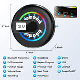 INSMART Portable CD Player with Bluetooth, 2000mAh Rechargeable, LCD Display, Personal CD Player with Stereo Speakers for Car, Home, Travel