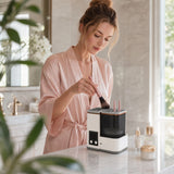 IBTORO Makeup Brush Cleaner Machine, Electric Spin Brush Washer with UV Light, Portable Automatic Cosmetic Brush Cleaning Tool