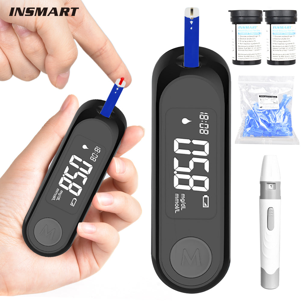 Insmart G-520 Blood Glucose Monitor Kit, 100 Glucometer Papers, 100 La ...