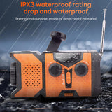 NOAA Weather Radio, Pecham FM AM SW Emergency Solar Hand Crank Radio, Portable Emergency Radio with 2000mAh Power Bank, SOS Alarm, LED Flashlight for Camping, Hiking, Traveling