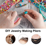 Pecham 8Pcs Jewelry Making Pliers, Mini Jewelry Making Tools Kit with Pouch for for Supplies, Wrapping, DIY Crafts, Beading
