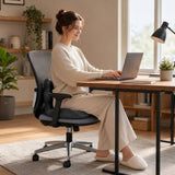IBTORO Ergonomic Seat Cushion with Lumbar Support, Memory Foam Cushion for Office and Car Chair, Black