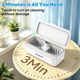 IBTORO Ultrasonic Jewelry Cleaner, 45kHz Gentle 360° Cleaning with 450ml Stainless Steel Tank, Quiet & Portable for Jewelry, Glasses, Retainer, Dentures