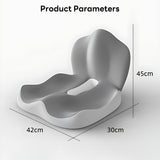 IBTORO Ergonomic Seat Cushion with Lumbar Support – 2-in-1 Memory Foam Chair Pad for Posture Support & Comfort, Non-Slip Design for Office, Car, Wheelchair – 11.81" W x 16.54" D x 17.72" H
