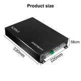 2000W Car Amplifier 4 Channel, Pecham Digital Car Amplifier Stereo Class A/B Amp Audio with 2/4 Ohm Stable, Adjustable Low/High Pass, Bass Boost