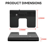 INSMART Bluetooth Page Turner Pedal, Rechargeable Wireless Foot Pedal, Hands-Free Music Score Controller for iPad, Tablet, Phone