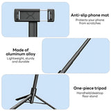 INSMART Selfie Stick, 85" Phone Tripod with Wireless Remote & Fill Light, Extendable Portable Phone Stand, Smartphone & GoPro Mount