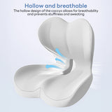 IBTORO Seat Cushion with Lumbar Support, Memory Foam Cushion with Non-Slip Pad for Office, Car, Home and Travel