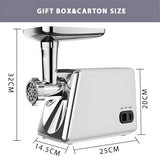 INSMART Electric Meat Grinder,Stainless Steel Meat Grinder with Sausage Stuffer, Kubbe Kit and Vegetable Slicer,Heavy Duty Meat Mincer Machine for Kitchen