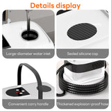 INSMART 2500W High-Pressure Steam Cleaner for Home,Digital Display Steam Cleaner,6 Adjustable Levels,1400ml Tank,Double Power Failure Protection with 8 Accessories for Kitchen Bathroom Car Tile White