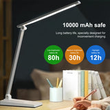 INSMART LED Desk Lamp for Home Office,10W 3 Levels Dimmable Desk Light with USB,Small Study Lamp,Reading Light for Reading,College Dorm,White