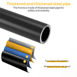 INSMART 3-Tier Over The Toilet Storage Rack for Home Use,Freestanding Bathroom Organizer Shelf with 0.63 In Thickened metal Steel Pipe,Space-Saving for Bathroom & Laundry,Holds 2X Weight Black