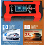 Pecham 12V/10Amp Car Battery Charger, Automatic Battery Maintainer, Smart Car Trickle Charger with Temperature Compensation for Car Truck Motorcycle Lawn Mower Boat Marine Lead Acid Batteries