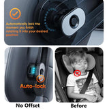 Pecham Car Headrest Pillow, 4-Way Adjustable Car Seat Headrest Pillow with Hook, Thickened Memory Foam Headrest Both Side Sleeper Neck Pillow for Kids Adults, Travel Car Sleeping