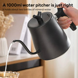 INSMART Gooseneck Electric Kettle, 1L with Temperature Control, 7 Temperature Settings, 1000W, Auto Shut-Off and Boil-Dry Protection