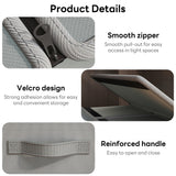 INSMART 8 Pack Bed Sheet Organizers and Storage with Window,Gray Linen Foldable Storage Boxes,Breathable & Stackable for Closet Bedding Blankets