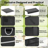 Pecham Car Trunk Organizer with 72L Large Capacity & Shoes Compartment, Collapsible Trunk Storage Organizer for Suv/Jeep/Sedan, Waterproof Car Accessories for Women & Men