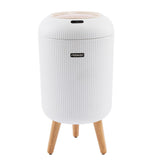 INSMART 3.2 Gallon Motion Sensor Trash Can, Automatic Odor-Proof Bathroom & Kitchen Wastebasket with Waterproof Lid,Silent Close,White Garbage Bin for Home Office