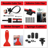PECHAM 330Pcs Trim Removal Tool, Automotive Removal Set with Storage Bag for Car Panel Dashboard Puller Tool - Red