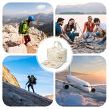 INSMART 4 Folding Toiletry Bag for Women & Men - Hanging Travel Organizer with 4 Compartments,Water-Resistant Cosmetic Bag,Compact for Shampoo,Makeup,Essentials(White)