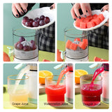 INSMART Small Electric Citrus Juicer Machines,Portable Automatic Citrus Juicer Machines with USB,for Making Fresh Orange Juice,Lemons,Kiwi Fruit,and Grapefruit(White)