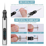 INSMART Electric Engraving Pen, Cordless Rotary Tool Kit, 3-Speed Adjustment, USB Rechargeable, DIY Engraver Pen for Sanding, Polishing, Drilling, Carving & Gifts