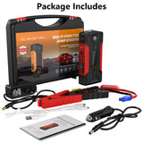 Pecham Car Battery Jump Starter 99800mAh, Jumper Starter Battery Pack for Up to 6.0L Gas & 3.0L Diesel Engines, 12V Portable Jump Box with LED Flashlight, 4 USB Ports